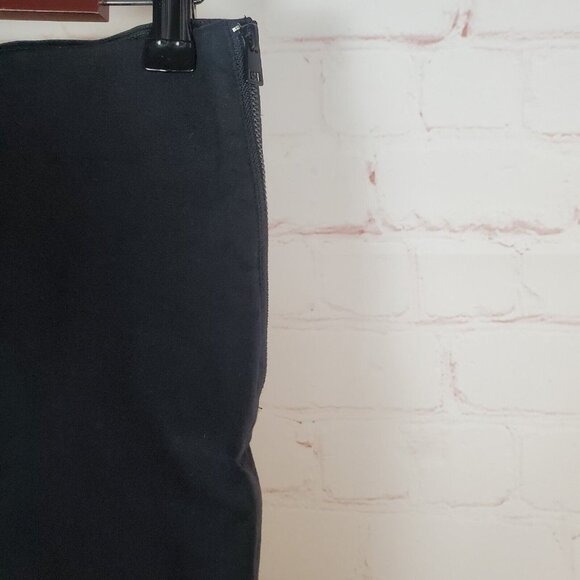 Everlane Womens The Side-Zip Stretch Cotton Pant Size 4 Black Work Ankle Pants - Picture 8 of 16